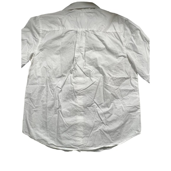 Ann Taylor LOFT Softened White Button Down w/ Gemstones Over Buttons Size Large - Picture 5 of 5
